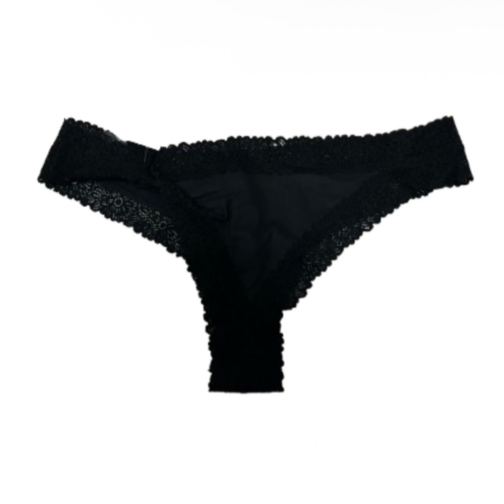 🖤 NEW Aerie L Black Lace Trim Panties 🎀